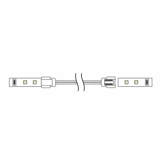 MO-LF08-2M-D1M Коннектор для LED ленты 8 мм, провод 2 м, оцинкованные концы - 2