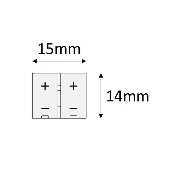 MO-LF10-BP-D1 Коннектор для LED ленты 10 мм - 1