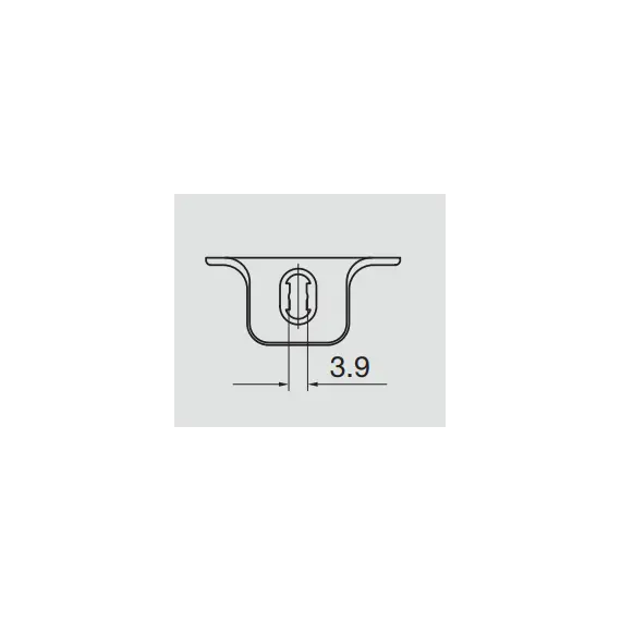 700-0NA0-054-00 Монтажная планка петли T-type F0 мм крест. - 3