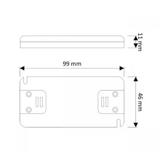 TRA-S-6W-T-01 Блок питания SLIM LED PREMIUM 6W 12VDC, без проводов - 1