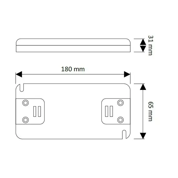 TRA-S-132W-T-01 Блок питания SLIM LED PREMIUM 132W 12VDC, без проводов - 1