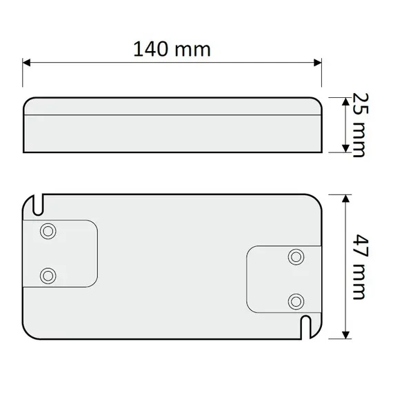 TRA-SP-24W-T-01 Блок питания LED STANDARD PLUS 24W 12VDC, без проводов - 1