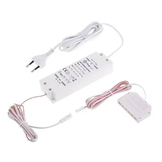 U12-033-SP-2B0-4W6B Блок питания LED STANDARD PLUS 33W 12VDC, белый провод 6 м, разветвитель 6 гнезд