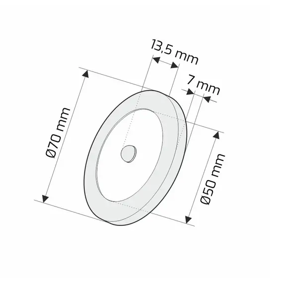 ORBIT-PIR-AL-60K-01 Светильник LED ORBIT PIR 3,0W 12VDC 3000К, провод 2 м, алюминий - 1