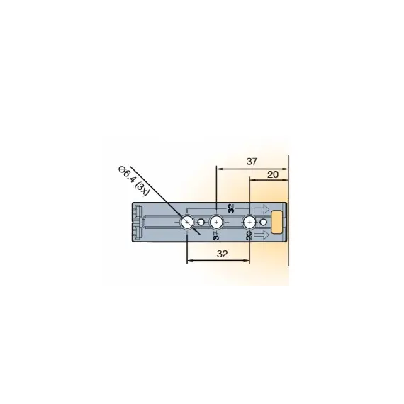 915-0X59-381-K2 Толкатель Push Latch с прямой пластиной - 7