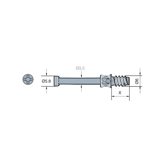 009495-885-K01 Эксцентриковая стяжка, комплект (009435+009495) - 1