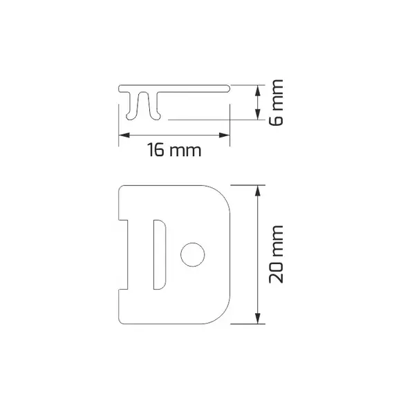 OP2-UCH-COR-SZ-01 Крепление для PROFIL CORNER LINE - 1