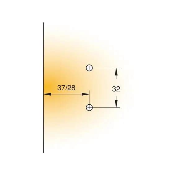 244-0U93-050-00 Монтажная планка петли - 2
