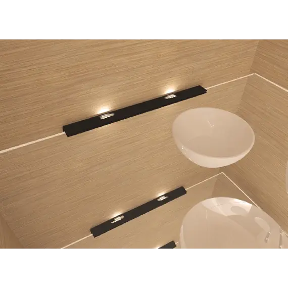 GLD0300-CZ-BC Светильник LED Glow black Double 3W 3000K, провод 2 м, черный молочный - 1