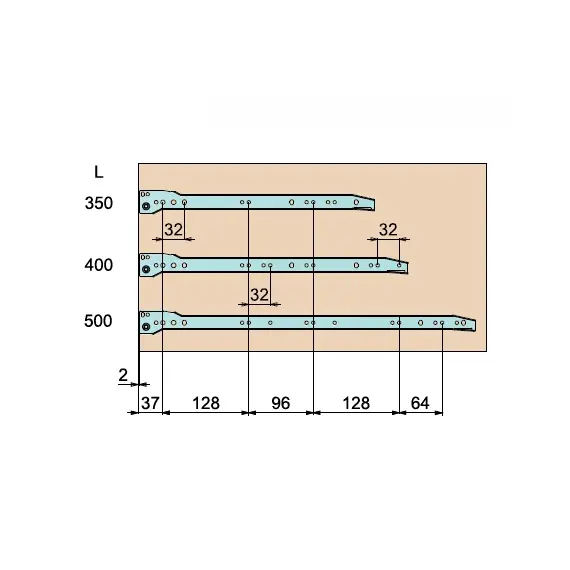 7086.400.01 Метабокс METAL BOX ECO 85х400 мм, белый - 2