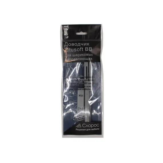 973-0R60-380-K2 Демпфер для дерев. ящиков Titusoft BB для накладных фасадов (к-т из 1 шт.) - 1