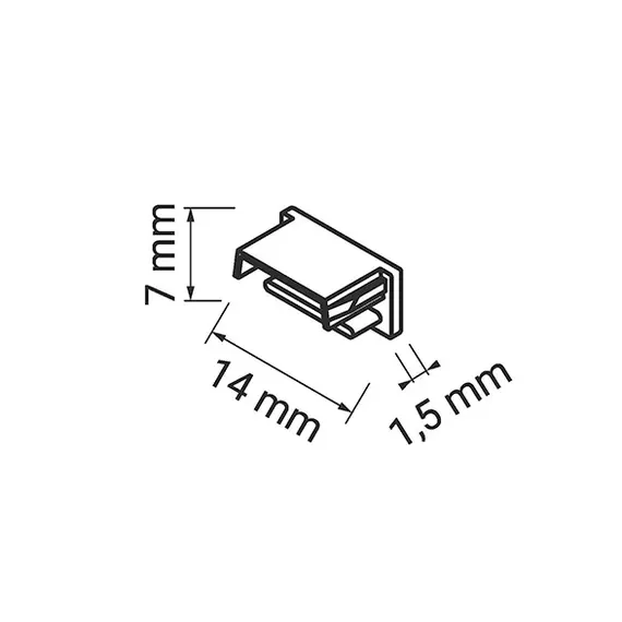 PLMJ586-00823-418-V2 Светодиодный светильник Polarus micro sensor 586mm 2.5W/12VDC 6000K алюминиевый с 2м проводом - 1