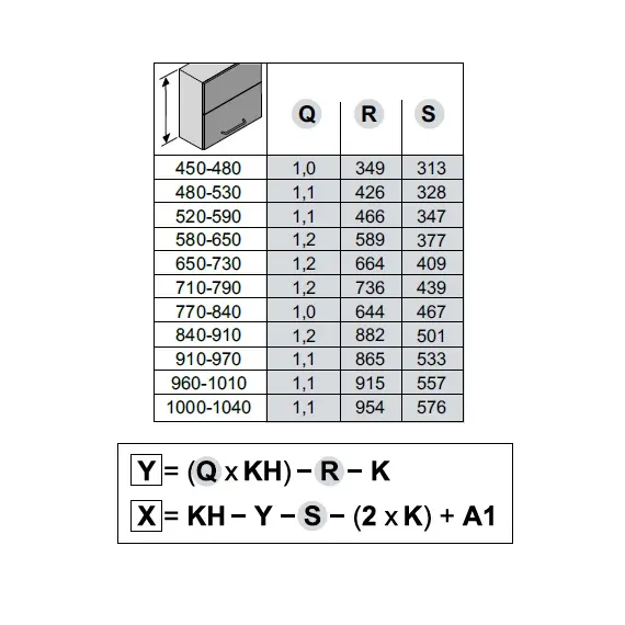 2719000006 Подъемник ФриФолд, L5fo, комплект H1000-1040 мм - 4