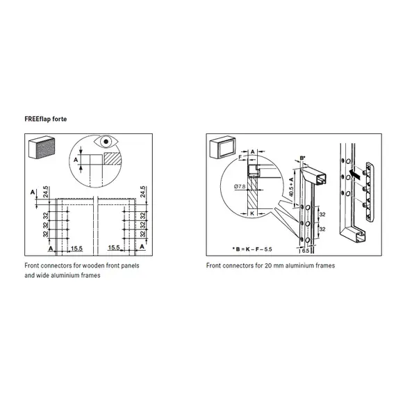 2716647500 Подъемник ФриФлап форте - тип D, комплект, антрацит - 3