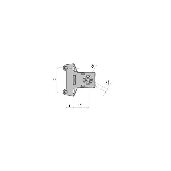 PI48PGR0M1022 Опора регулируемая (цинк + пластик) - 2