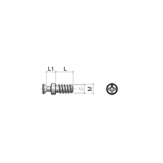 TI06ZL0000611 Дюбель d5х11 мм M6euro (замак) - 3