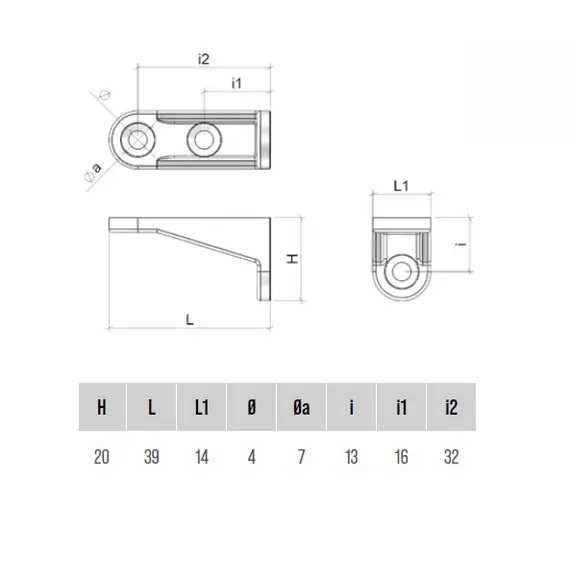 FM04PB Фиксатор задней стенки, белый - 1