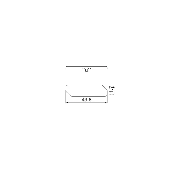 248-1712-050-00 Крышка на петлю B-Type/S-Type (сталь) - 1