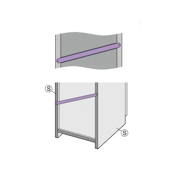 0700.400.99 Усилитель задней стенки 400мм - 1