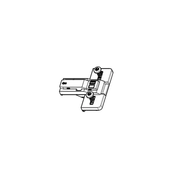 244-0955-650-00 Монтажная планка петли S-type F4 мм с дюбелем (для петли 248-0951-650)