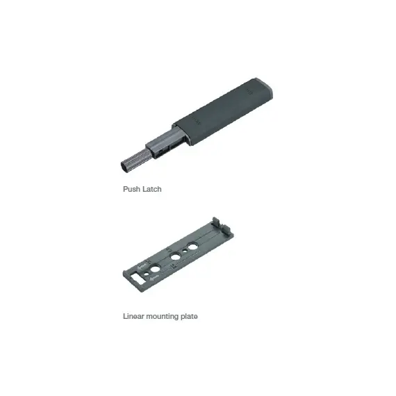915-0X59-383-K2 Толкатель Push Latch TeraBlack с прямой пластиной