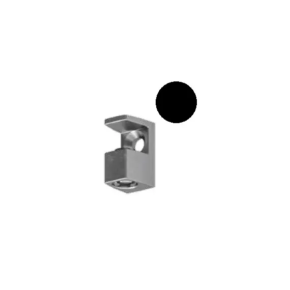 MV37ZT Полкодержатель для стеклянных полок, титан