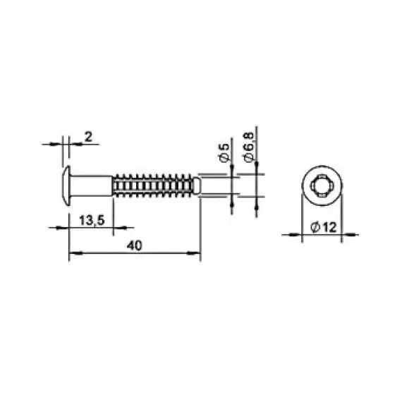110519 Стяжка 6,8х40 мм пластик - 1