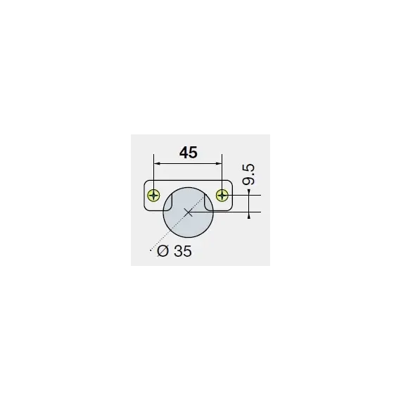 704-0661-054-00 Петля T-type 110/45/5 мм Touch Opening - 3