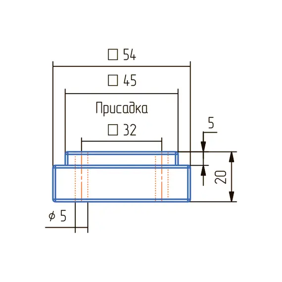 Опора квадратная ОСК-20 С - 1
