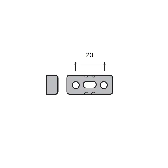 FT21FZ Соединитель металлический, цинк - 1