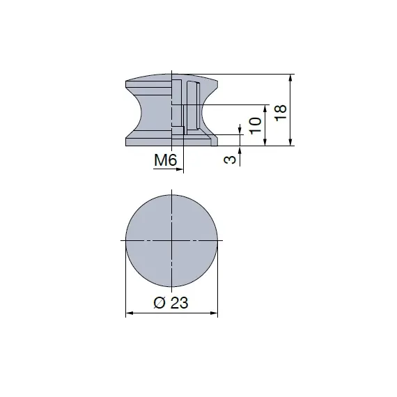 981-4862-251 Ручка-кнопка для замка Push Lock/ Push Esp Lock, никель (B2020041) - 1