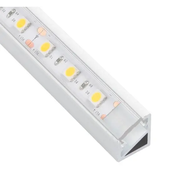 PROFIL-MN-3LM-TR-1B Профиль для LED ленты PROFIL TRI-LINE MINI 1 м белый, прозрачный рассеиватель