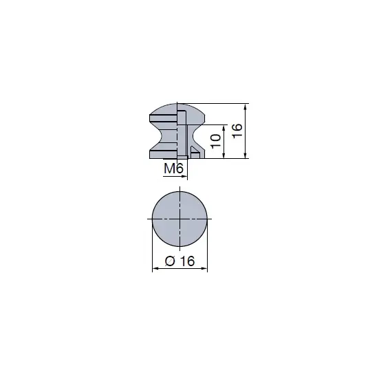 981-4867-250 Ручка-кнопка Мини 13 для замка Push Lock Mini, никель матовый (B2020128) - 1