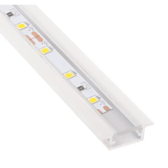 PROF-INLINEM-XL-TR-1M-B Профиль для LED ленты PROFIL INLINE MINI XL 1 м белый, прозрачный рассеиватель