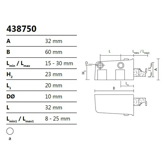 438750.A Навес шкафа (к-т из 2 шт.) (белый) - 1