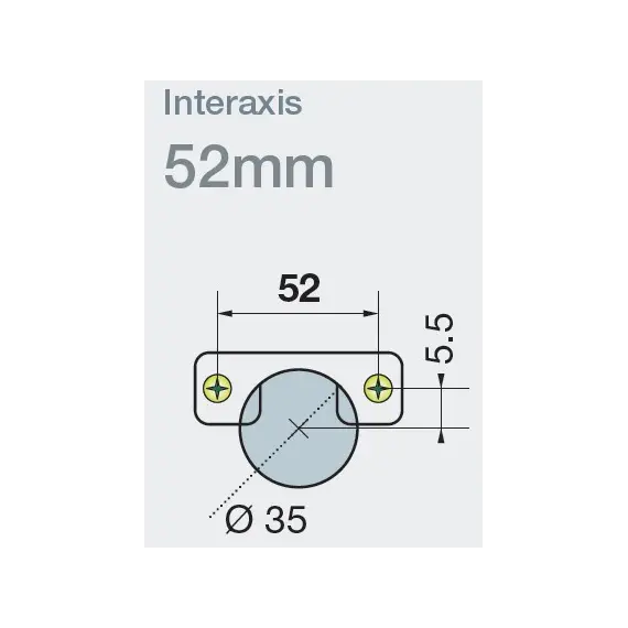 702-0CM0-054-00 Петля T-type 110/52/9 мм - 3