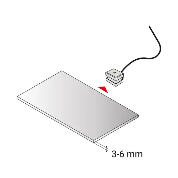 DOJOSLIM-2D-AL-BN Светодиодный светильник Dojo 2D 0,54W/12VDC 4000К пластиковый с 2м проводом и мини коннектором - 2