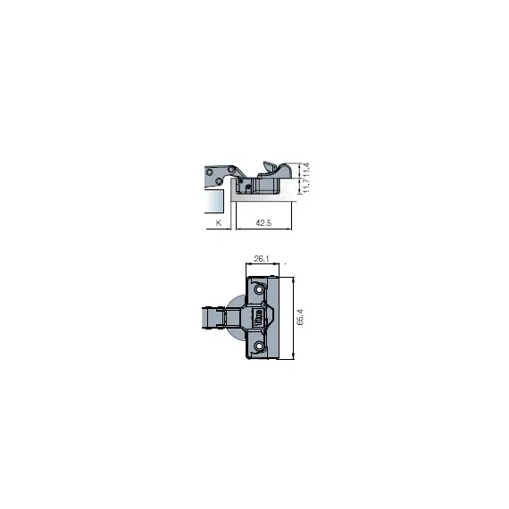 701-0BT0-956-00 Петля T-type-i TeraBlack Glissando 110/45/5 - 13