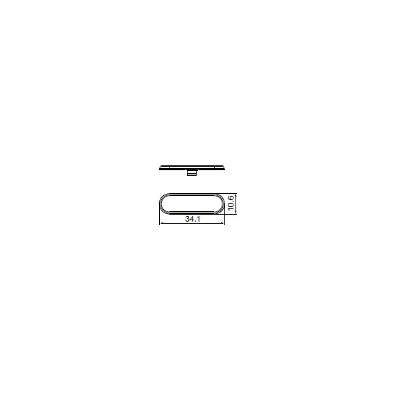 728-1284-956-00 Крышка на петлю T-type TeraBlack 110/0 мм, 5 мм, 9 мм, 17 мм  без лого - 1