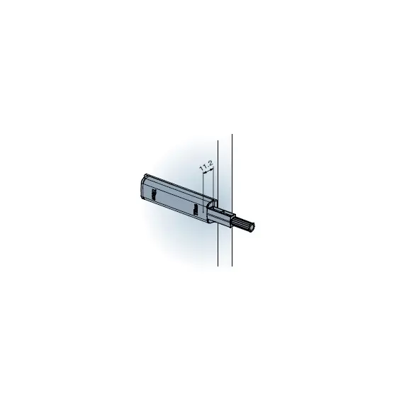 915-0X59-383-00 Толкатель Push Latch TeraBlack с прямой пластиной СНЯТ С ПРОИЗВОДСТВА - 4