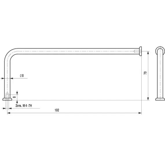 Штанга FDA-041 000 St светлый (ТЗ) - 1