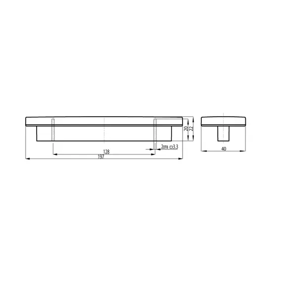 Ручка-модель M-114 128 ясень шимо темный - 1