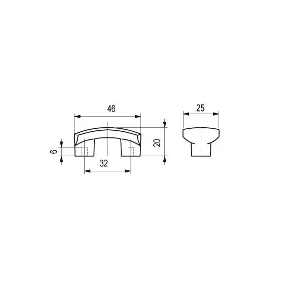 Ручка-скоба FS-035 032 золото - 1
