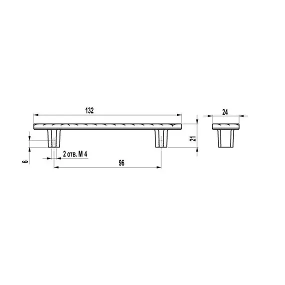 Ручка-скоба FS-113 096 золото - 1