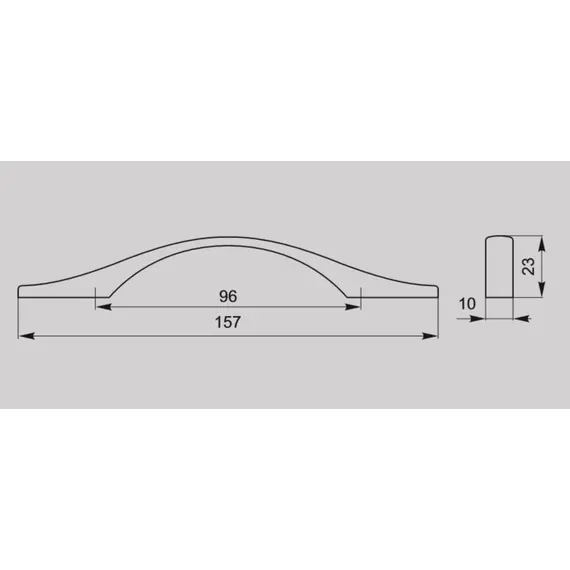 Ручка-скоба FS-066 096 Cr глянцевый (ТЗ) - 1