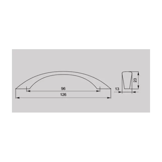 Ручка-скоба FS-060 096 Cr глянцевый (ТЗ) - 1
