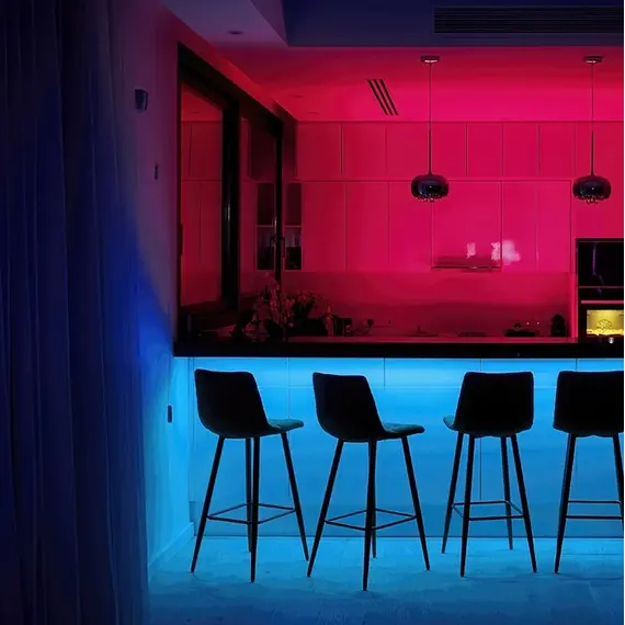 ZLF-RGB-5M-02W Комплект лента RGB 150 LED IP45 5m 10 мм, пульт RF RGB на 4 зоны блок питания PLD 38W/5m - 2