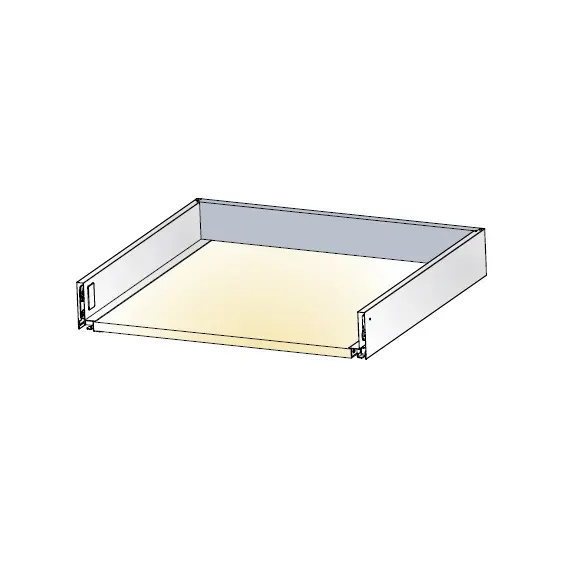 655-7L01-150-00 Стенка задняя стальная для ящиков Tekform Slimline DW70 300мм, панель 16 мм, белый - 1