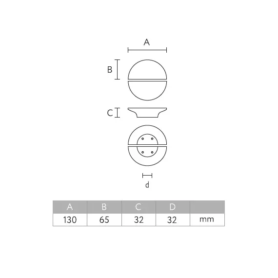 Duet HL-018.1M-br Ручка мебельная 130x60x32x32 мм, Дуб, Престиж Коричневый - 3