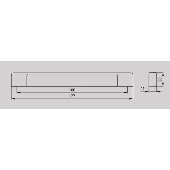Ручка-скоба FS-044 160 Cr глянцевый (ТЗ) - 2